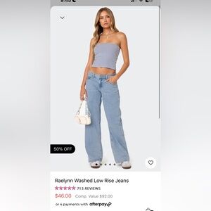 Edikted low rise raelyn jeans